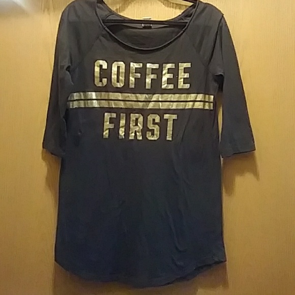 PINK brand blk 3/4 length shirt - Picture 1 of 3